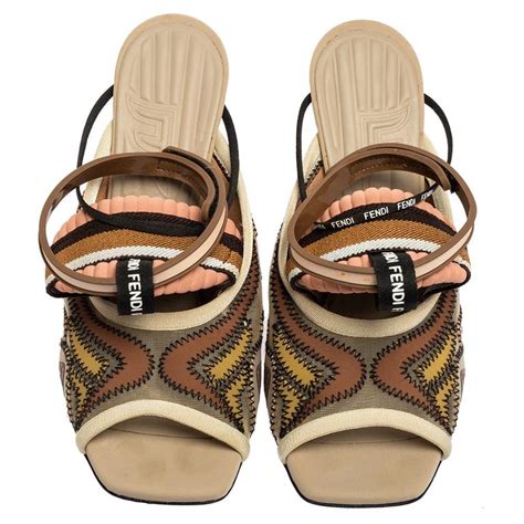 fendi freedom ff patchwork sandals|AUTHENTIC Fendi Freedom Ff Patchwork Sandals In Multicolor.